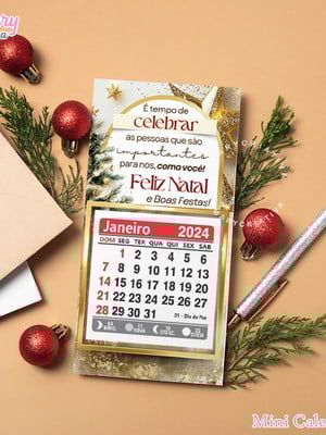 Mini calendário natal mod.0006