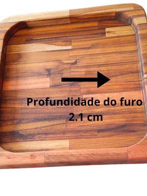 Gamela madeira maciça churrasco