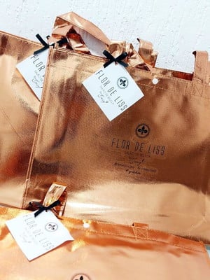 Sacola tnt metalizada personalizada p