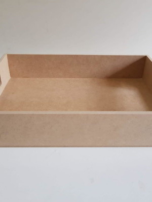 4 bandejas / cesta 23x27x6 mdf cru 3mm