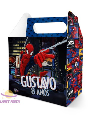 Caixinha surpresa personalizada homem aranha