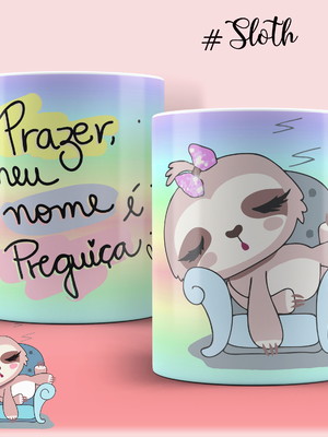 Caneca xícara cerâmica personalizada frases divertida 325 ml