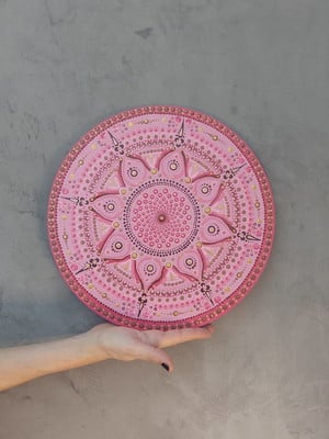 Mandala golden pink