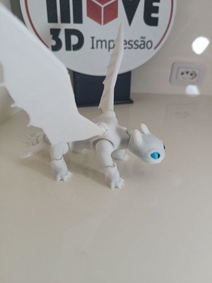 Dragão fúria da luz articulado