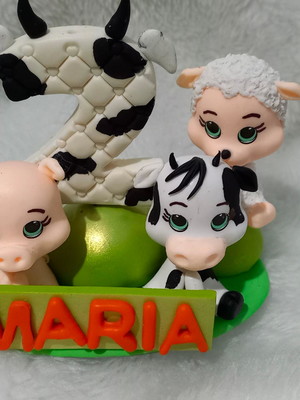 Vela personalizada fazendinha