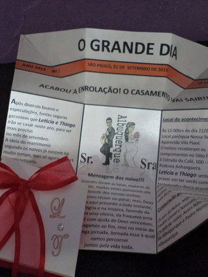 Convite casamento personalizado