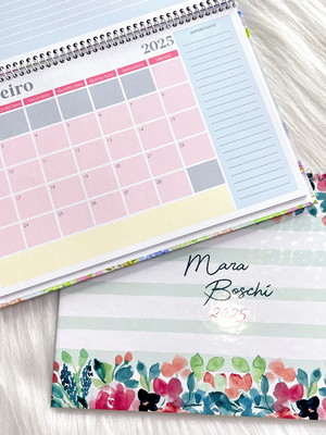 Desk planner mensal datado