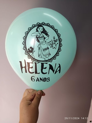 Balões bexigas moana personalizados