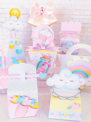 Kit 30 lembrancinhas chuva de amor