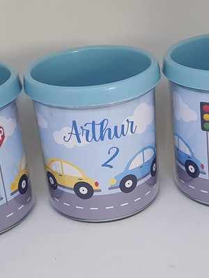 Lembrancinha meios de transporte - caneca