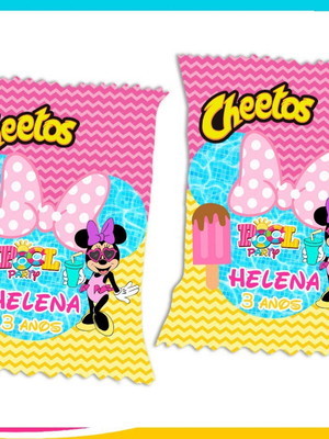 Biscoito cheetos minnie pool party