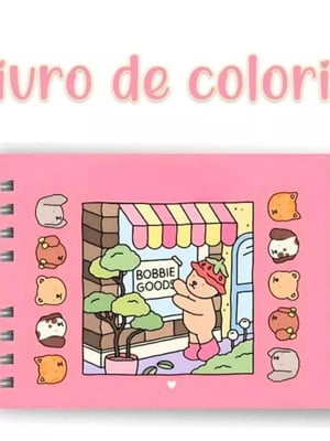 Livro para colorir bobbie goods personalizado