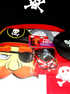 Kit pirata 7 itens com cartão personalizado