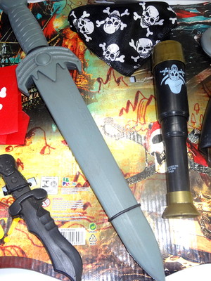 Kit pirata 6 itens com cartão personalizado