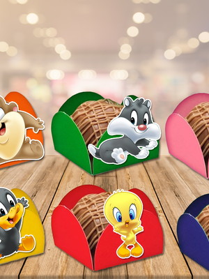 Forminhas para doces looney tunes baby piu-piu