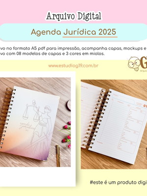 Agenda jurídica a5 2025 - estudio g19