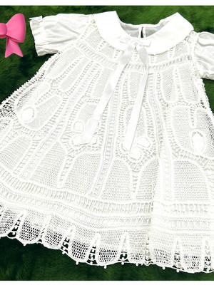 Vestido-renda renascença- 1 ano
