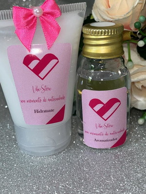 Kit hidratante e aromatizador personalizado