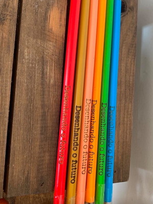 Lápis semente de colorir personalizado