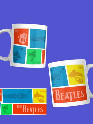 Caneca banda porcelana