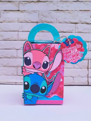 Caixa alta 3d stitch e angel