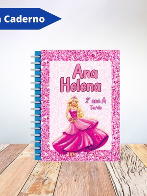 Capa caderno personalizada - barbie