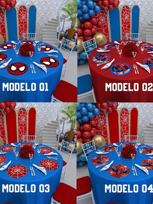 Sousplat supla homem aranha jogo americano capa base prato