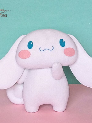 Boneco cinnamoroll - tema hello kitty
