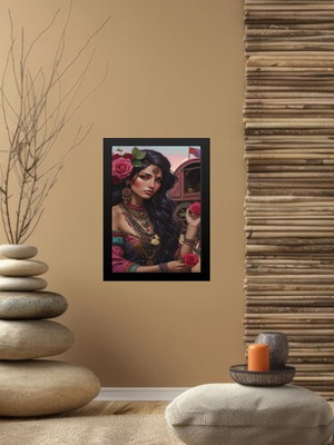 Quadro cigana sarita - flores