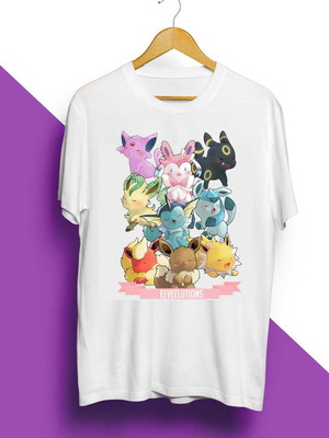 Camiseta eevee evolutions cute