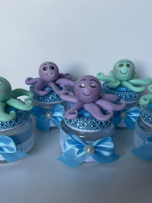 10 potinhos fundo do mar biscuit