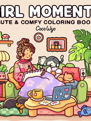 Coco wyo girl moments coloring book 41 pages instant downloa