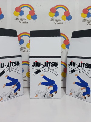 Caixa milk papelaria personalizada - jiu jitsu