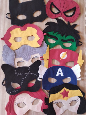 Máscaras super heróis