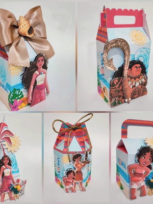 40 pçs lembrancinha caixinhas personalizadas moana 2