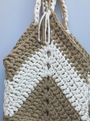 Bolsa de crochê maresia grande