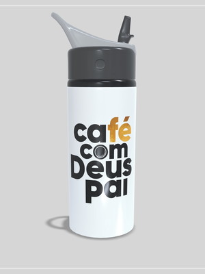 Squeeze personalizado café com deus pai