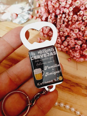 60 chav.abridor de garrafa personalizado