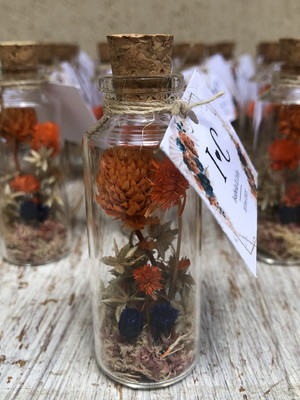 Lembrancinhas para casamento com flores secas naturais