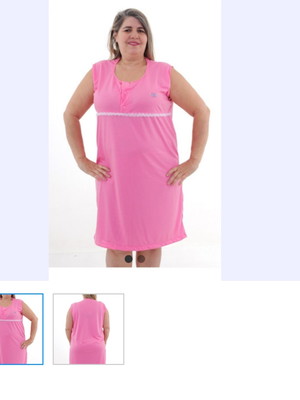 Camisola regata senhoril ou gestante plus size