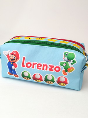Estojo duplo personalizado com seu tema- mario bros