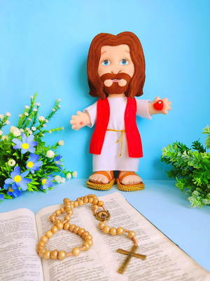 Boneco jesus em feltro