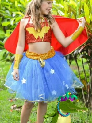 Fantasia carnaval mulher maravilha