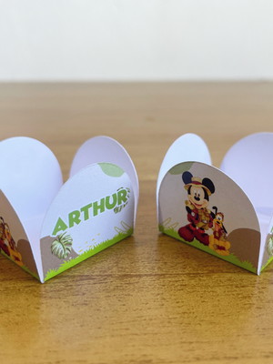 Forminhas para doce safari do mickey (100unidades)