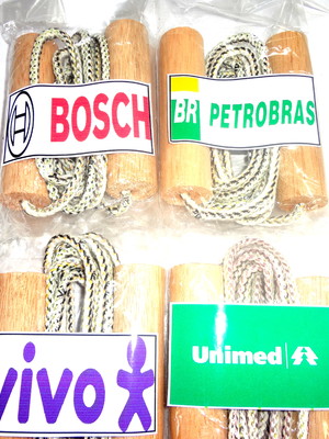 100 cordas de pular corporativas emb.personalizada