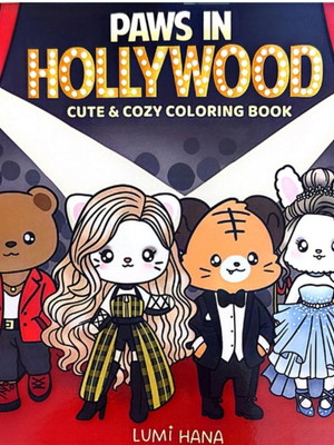 Livro digital paws in hollywood para imprimir e colorir