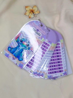 Arquivo digital tabuada stitch multiplicação
