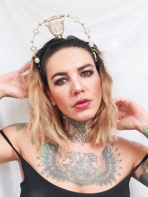 Tiara de carnaval - onça