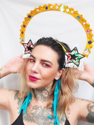 Tiara de carnaval maxi