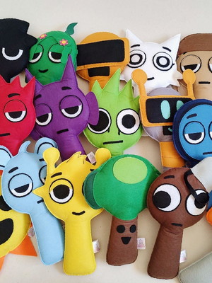 Bonecos sprunki incredibox 20cm "unidade".